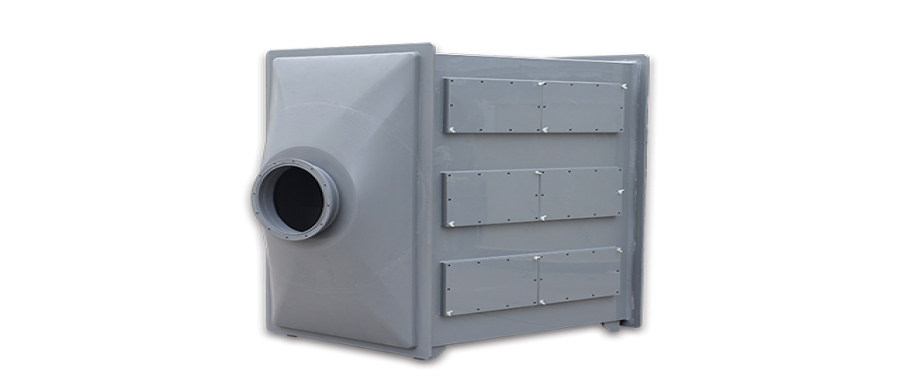 抽屜式活性炭吸附箱內氣體流向